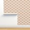 Orange Scales Scallops Fans Geometric Vintage 20'S Medium Scale Art Nouveau Victorian. Custom Removable Wallpaper by Spoonflower Peel & Stick Wallpaper 2FT Wide